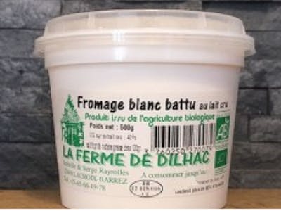 Fromage Blanc battu lait cru Bio product image