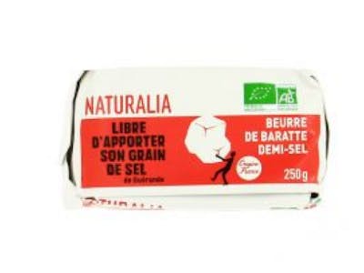 Beurre de baratte doux Bio Naturalia product image