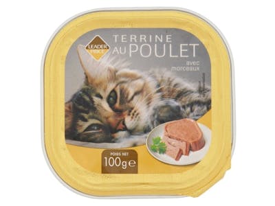 Terrine pour chat poulet - Leader Price product image