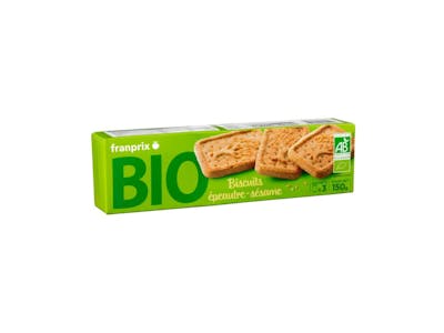 Biscuits épeautre-sésame - Franprix Bio product image