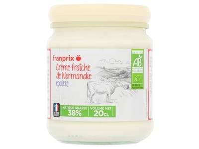 Crème fraîche de Normandie - Franprix Bio product image
