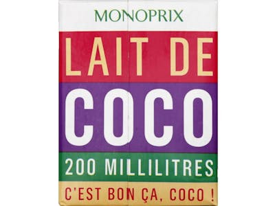 Lait de coco - Monoprix product image
