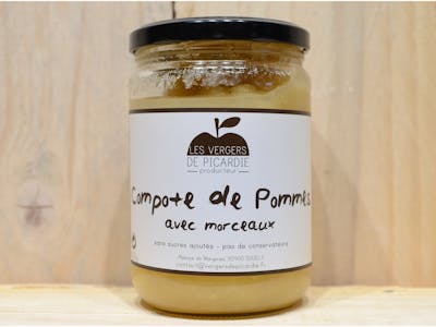 Compote de pomme avec morceaux - Vergers de Picardie product image