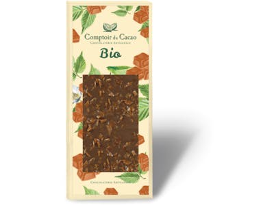 Tablette chocolat lait caramel beurre salé Bio product image