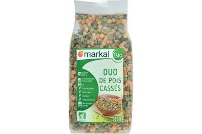 Duo de pois cassés verts et jaunes Markal Bio product image