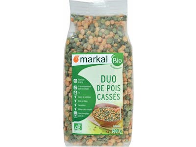 Duo de pois cassés verts et jaunes Markal Bio product image