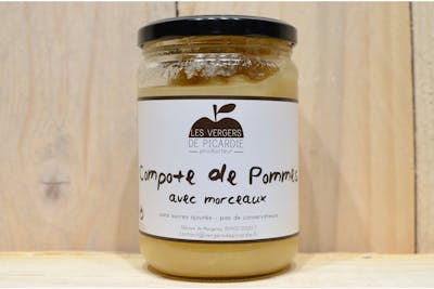 Compote de pomme avec morceaux - Vergers de Picardie product image