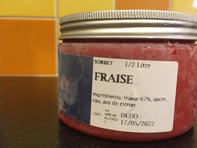 Sorbet fraise product image
