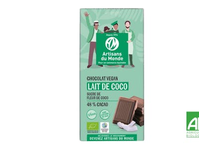 Chocolat Lait De Coco Bio Artisans du Monde product image