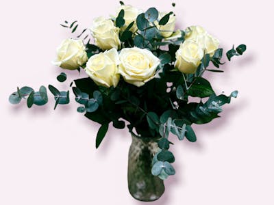 Le bouquet de roses blanches (moyen) product image