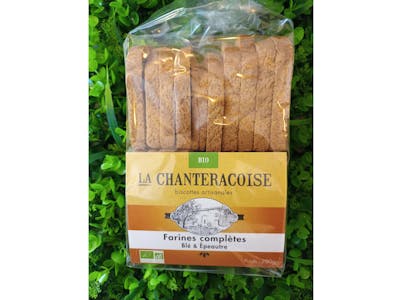 Biscottes artisanales Bio farines complètes product image