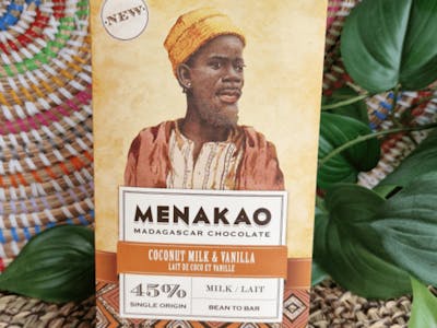 Chocolat lait 45% Menakao lait de coco et vanille product image