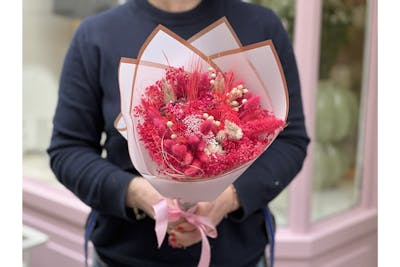 Bouquet fuchsia de fleurs séchées product image