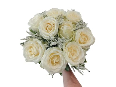 Roses blanches et limonium product image
