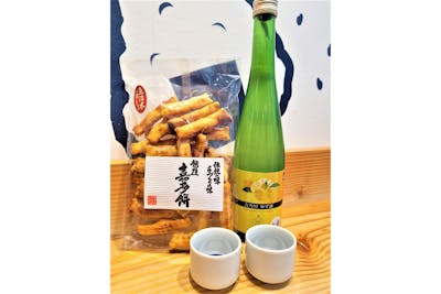 Yuzushu et senbei "okaki" (biscuits de riz soufflé) product image