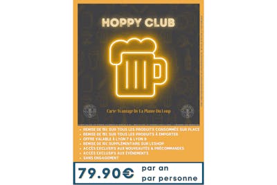 HOPPY CLUB - Carte avantage par La Plante Du Loup - 1 mois product image