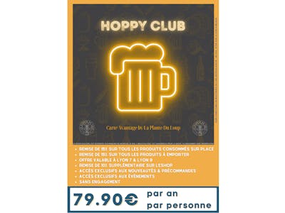 HOPPY CLUB - Carte avantage par La Plante Du Loup - 1 mois product image