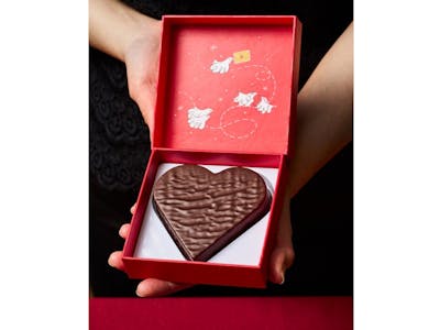 Cœur à offrir, chocolat noir & praliné amande product image