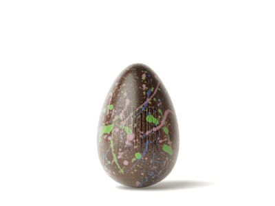 Œuf de Pâques gravé Fauchon au chocolat noir product image