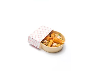 Eglefin au tandoori, salade de quinori aux pois chiches product image