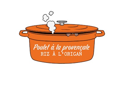 En vedette, poulet à la Provençale, riz à l'origan 🐓 product image