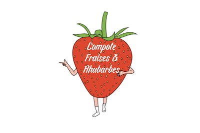 En vedette, Compote fraises & Rhubarbes product image